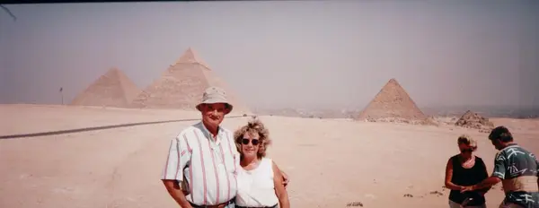 Mario R. Alvarez, Sr. at the Pyramids of Giza